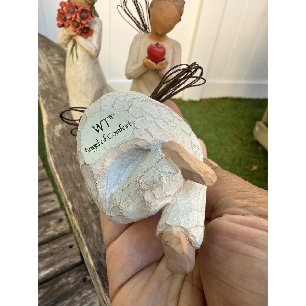Willow Tree Lot Of 3 Figurines Surrounded By Love Angel Of Comfort You're The Be